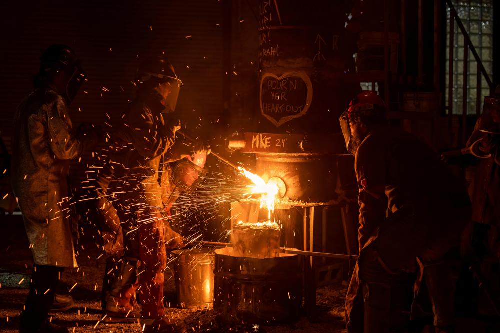 Molten iron